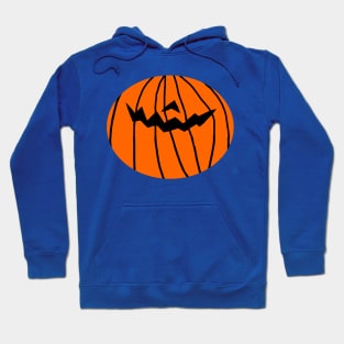 Pumpkin Face for a Halloween Horror Mask Hoodie